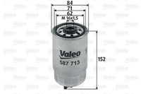 Valeo 587713 Kraftstofffilter FüR Fiat Chrysler Peugeot KIA CitroËN Alfa Dodge