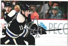 Matt Calvert Autographed 4x6 Color Photo Columbus Blue Jackets #11 Alternate B