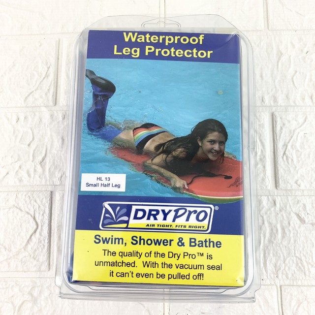 Dry Pro Waterproof Cast Cover Protector Large Half Leg NonSkid Vacuum