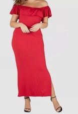 24seven Women's Red Comfort Apparel Plus Size 1X