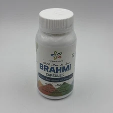 Organic Aura Brahmi Capsules-120 Count. Made with USDA Certified Organic Brahmi.