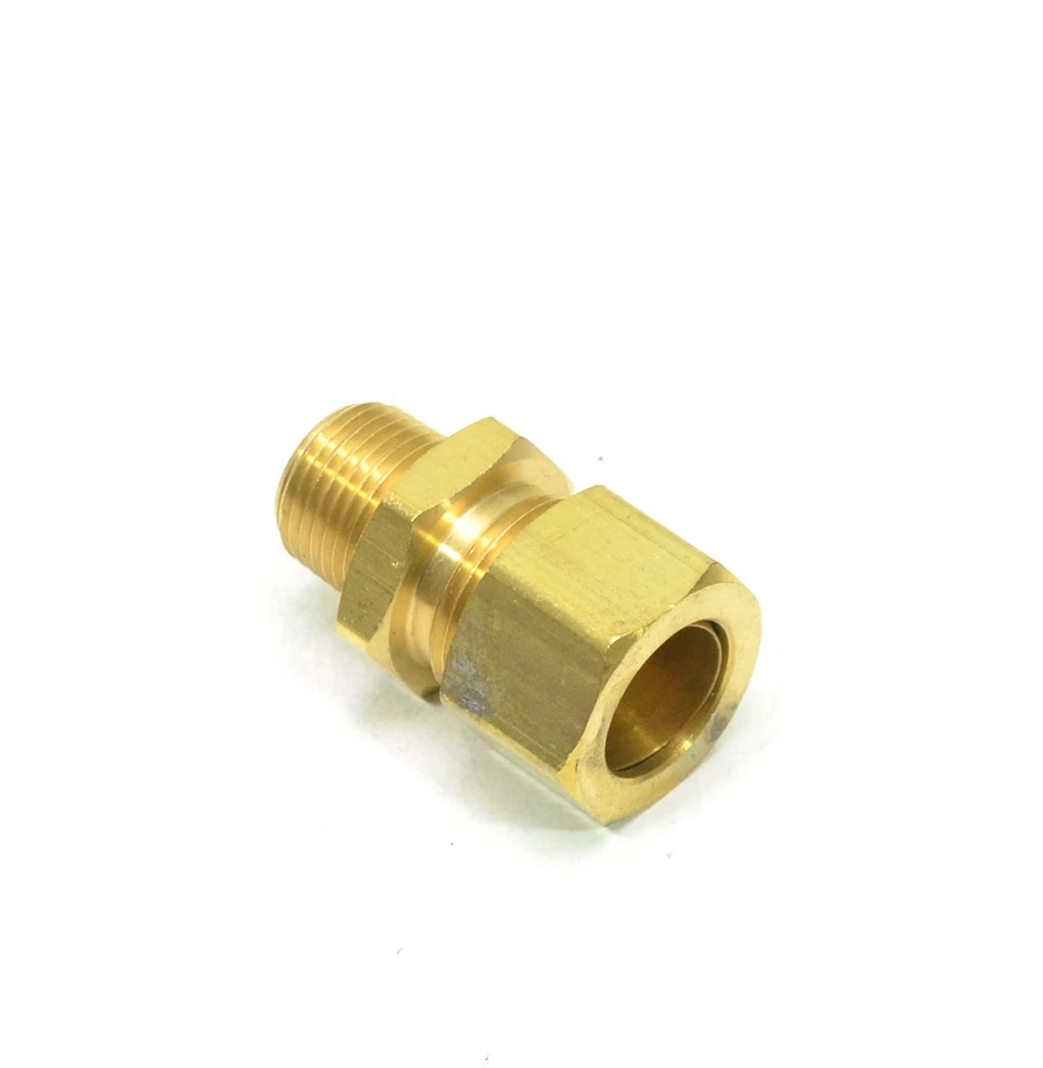 5/8 OD Compression Tube to 3/8 Male Npt Straight Fitting Connector Water Oil Gas - Image 3 of 4