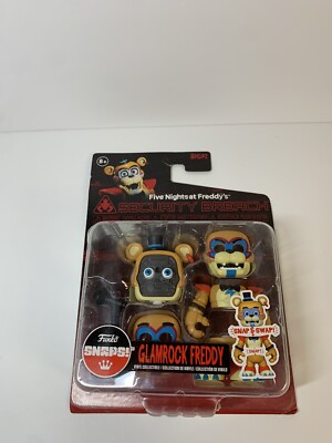 Funko Snaps Five Nights at Freddy's FNAF Glamrock Freddy 6 pc New Box Damage