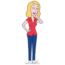 BETH SMITH "Rick & Morty" Lifesize CARDBOARD CUTOUT Standup Standee Poster