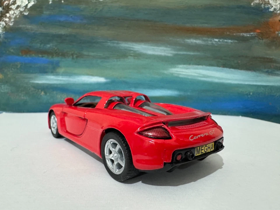 Porsche Carrera GT модель красный литой любое имя игрушка автомобиля мальчик девочка папа день рождения подарок - Изображение 4 из 4