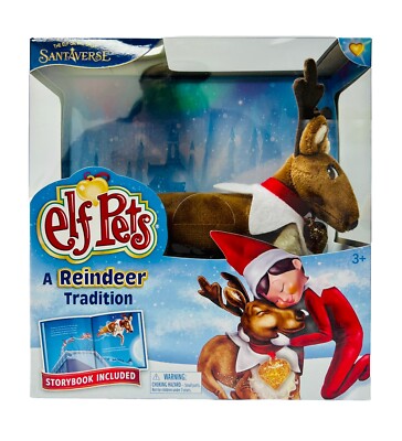 Elf Pets: A Reindeer Tradition Storybook & Plush Elf On The Shelf Pets Book Gift