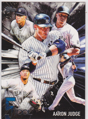 AARON JUDGE ROOKIE New York Yankees 5 TOOL PLAYER Baseball Card 2017 Topps RC!