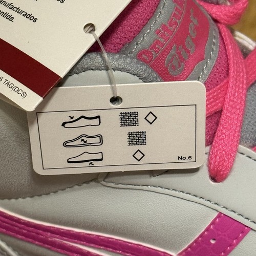 Asics Onitsuka Tiger Aaron MT GS Hi Top Trainers Sneakers UK5.5 EU39.5 Grey Pink - Picture 20 of 24