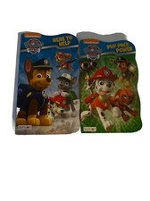 New Paw Patrol Board Book Set - 2 Shaped Board Books Ages 3 