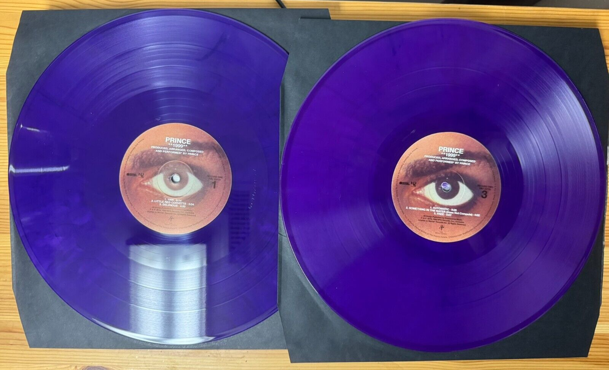 Prince 1999 Vinyl PURPLE Colored 2LP Record 2019 Reissue