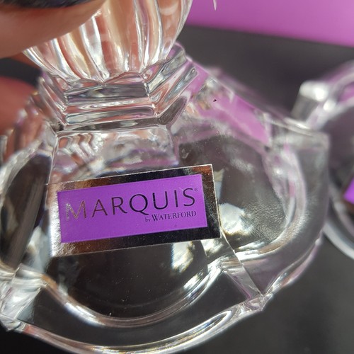 Waterford Crystal Candlesticks Holder 'Marquis' boxed Vintage x 2 New pair - Picture 7 of 10