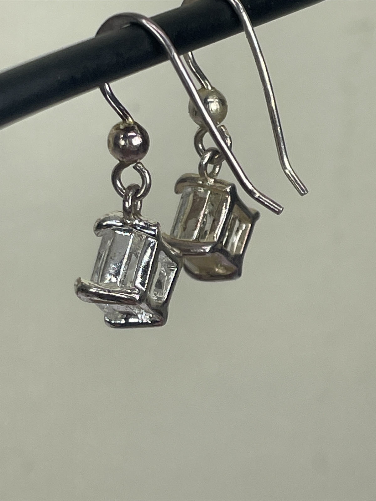 Vintage Sterling Silver 925 Solid Hook Earrings J… - image 10