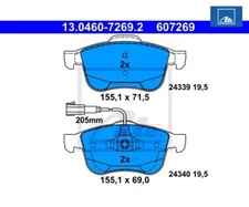 Brake pad set, disc brake ATE 13.0460-7269.2