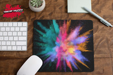 Color Explosion Mouse Pad - Colorful - Humor Mouse mat - Custom office -Fun Gift