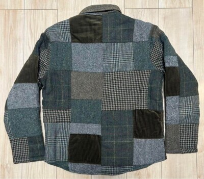 ジャケット・アウター RRL LIMITED Patchwork Tweed Jacket M RRL Ralph Lauren Limited Patchwork Tweed Overshirt Jacket Men's w