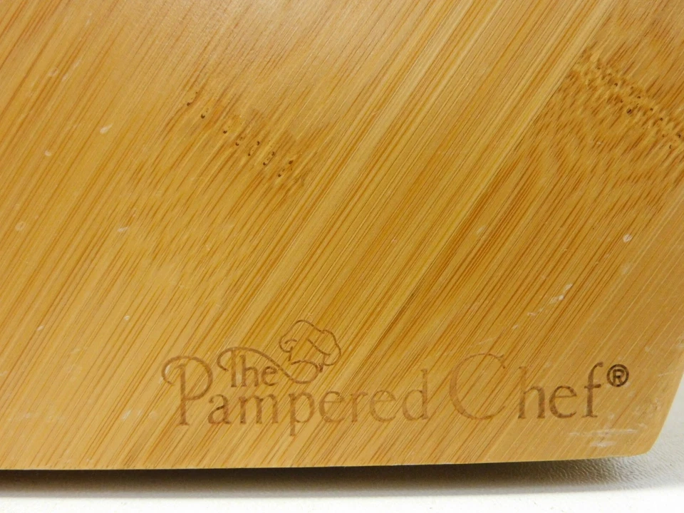 The Pampered Chef Knife Block Bamboo Wooden Large 16 Slot - Kitchen Ware - Image 3 of 4