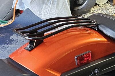 For Honda Shadow Phantom VT750C2BS ABS 2025 Luggage Rack Gloss Black Steel Rear 