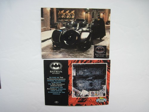 BATMAN RETURNS CARDS Stadium Club Inserts #A-J Pick of Singles Finish your Set - Picture 4 of 10