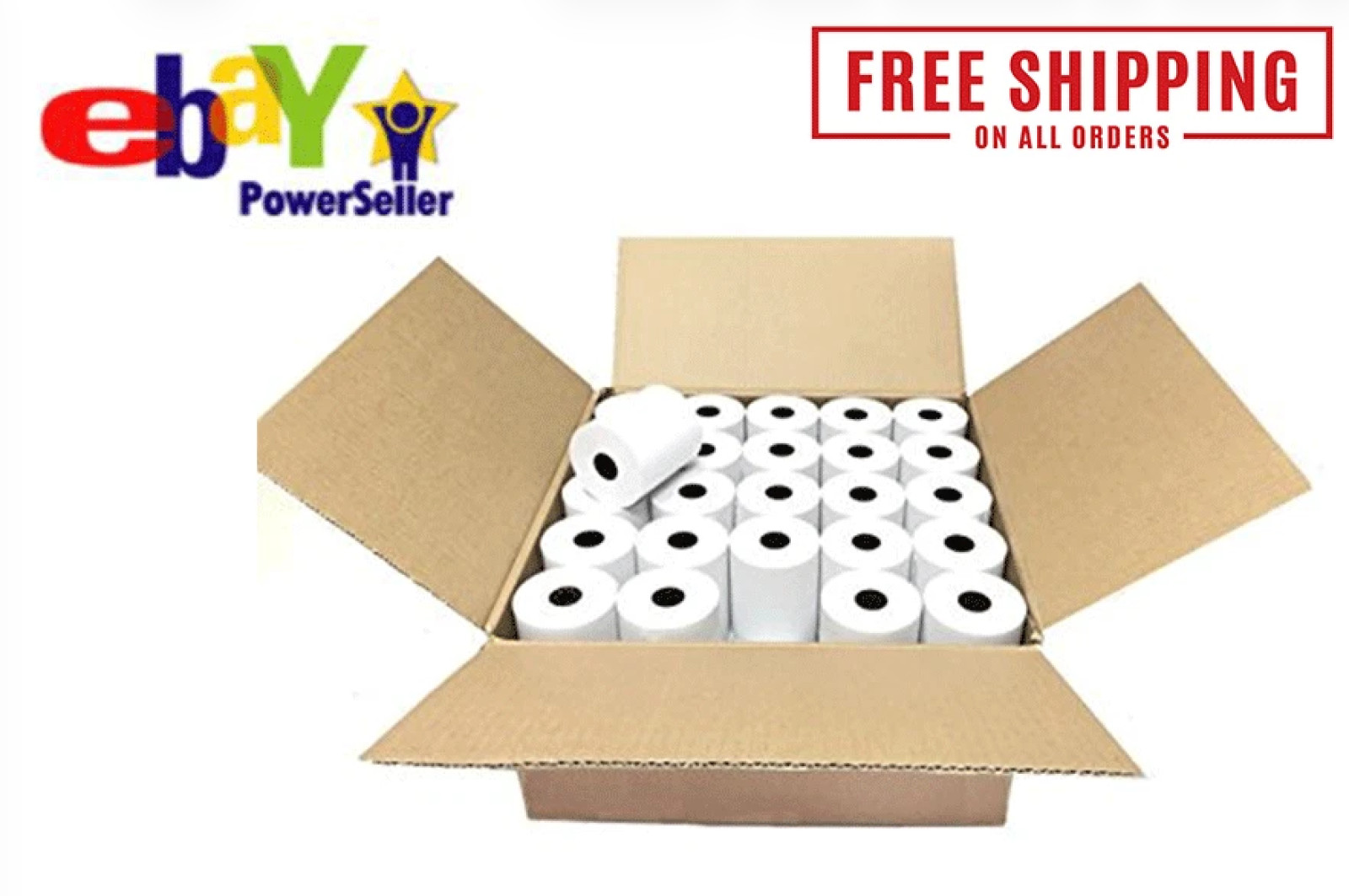 3 1/8" x 230' THERMAL POS RECEIPT PRINTER ROLL PAPER BPA FREE USA 50 ROLLS !