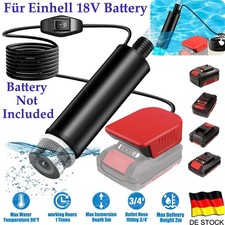 120W 12V Akku Elektrische Wasserpumpe Tauchpumpe ÖL Pumpe Für Einhell 18V Akku