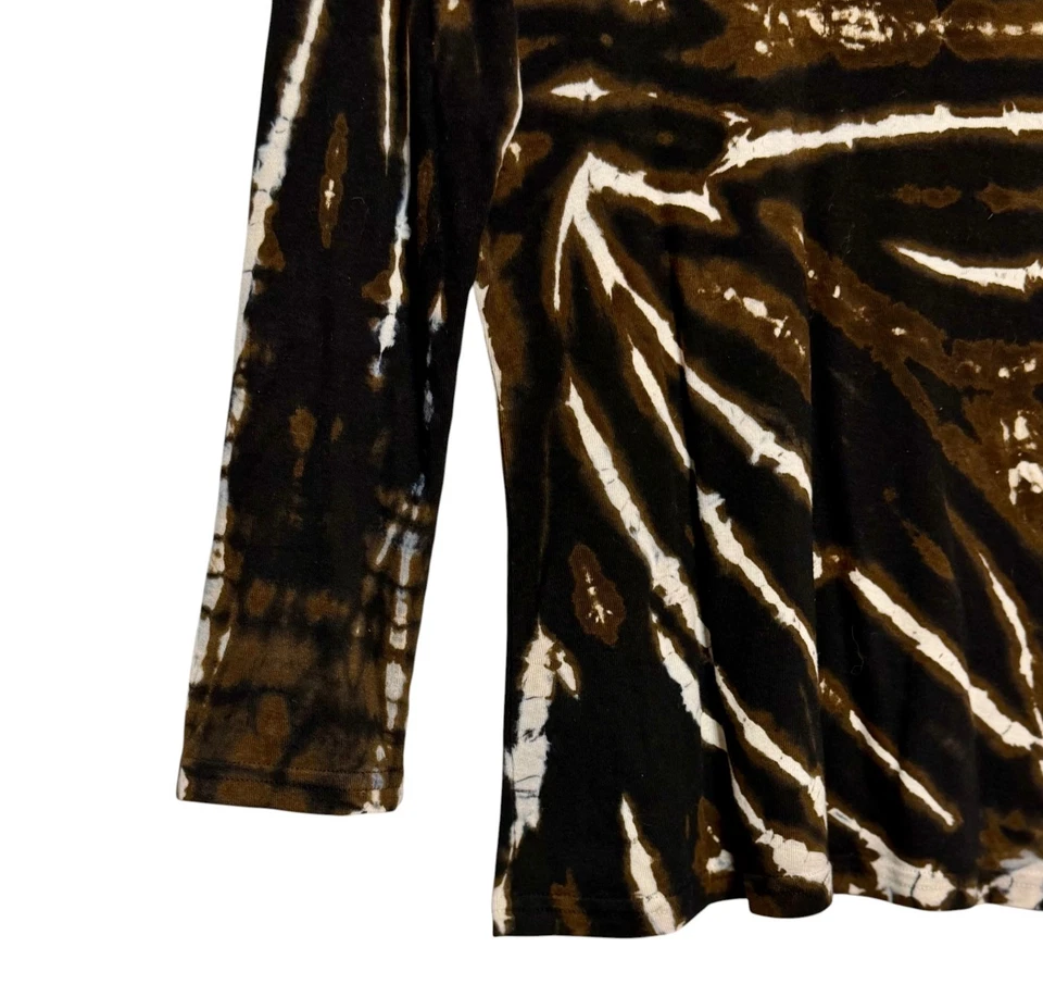 Top Tryst Indie Sleaze Tie Dye Manga Larga Mujer Talla Mediana Y2K Boho Grunge Foto 2 de 4