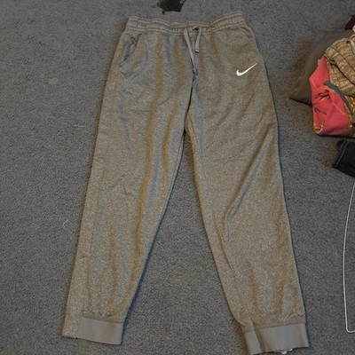 Nike Dri-FIT kids Gray Jogger Pants XL Tapered Drawstring Elastic Waist
