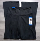 Jockey Studio Flare Pant Womens Large Black Yoga Athletic