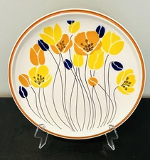 VTG Mikasa Everfresh Tall Tulips Serving Platter Chop Plate  12”