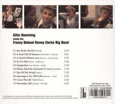 GITTE H‘NNING - MEETS THE FRANCY BOLAND KENNY CLARK BIG BAND NEW CD