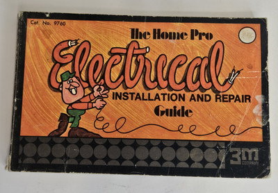 1975 Home Pro Electrical Installation & Repair Guide 3M DIY Manual Vintage