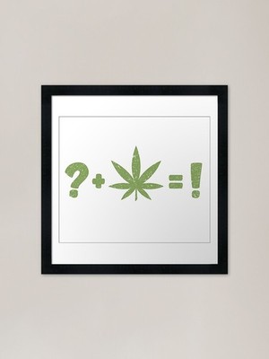 Die Unkrautgleichung gerahmter Kunstdruck gerahmt Wandbild Poster Leinwanddruck Bild