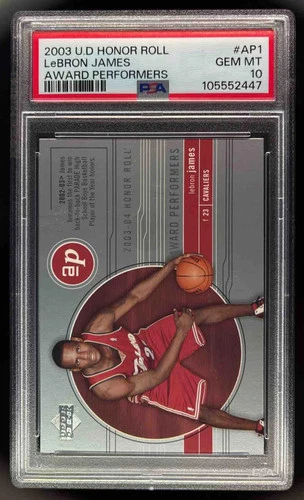 2003-04 Upper Deck Honor Roll Award Performers #AP1 LeBron James RC PSA 10
