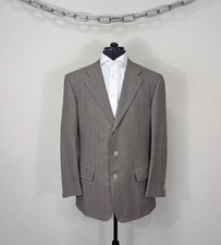 Ermenegildo Zegna Centoventimila Men s Taupe Pinstripe Wool Blazer Jacket EU50R