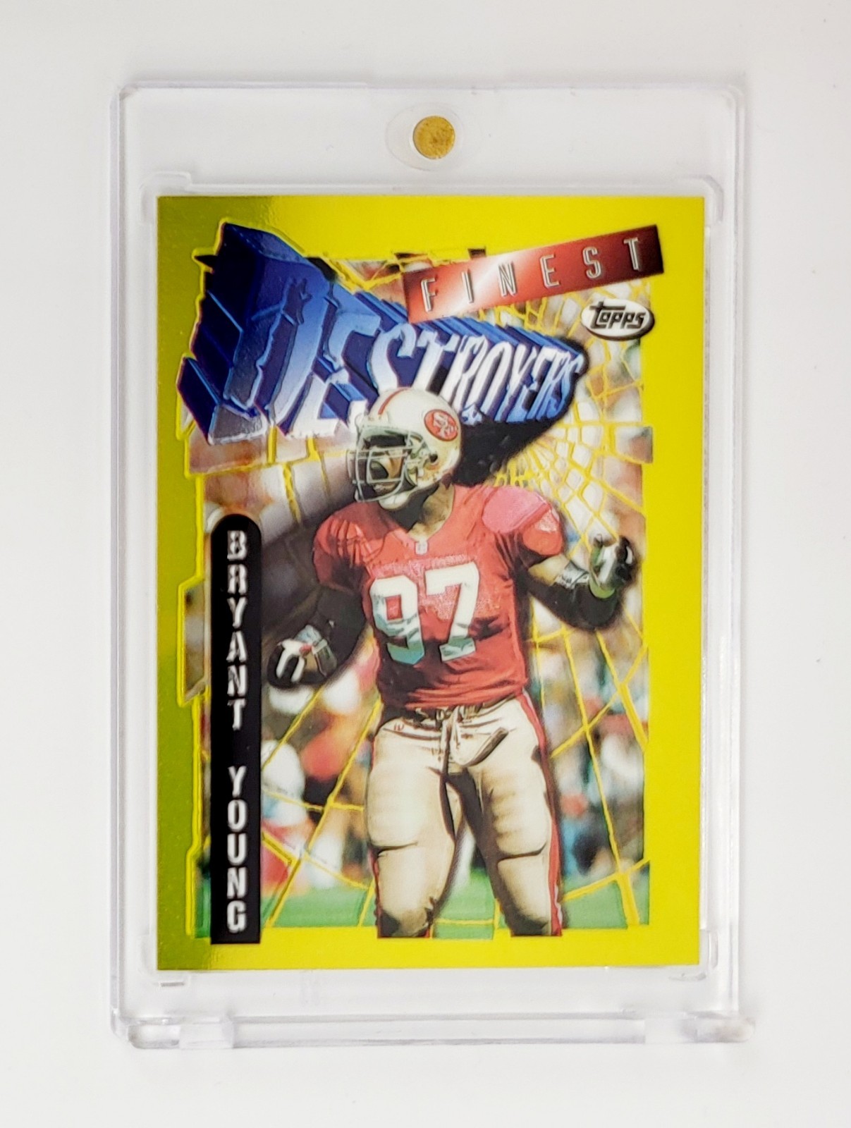 MINT GOLD RARE PARALLEL BRYANT YOUNG 1996 TOPPS FINEST SAN FRANCISCO 49ERS HOF