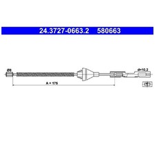 2x Handbremsseil hinten für Mazda 2 DY | 24632435