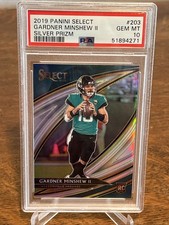 2019 Panini Select GARDNER MINSHEW RC Field Level Silver Prizm #203 PSA Gem 10