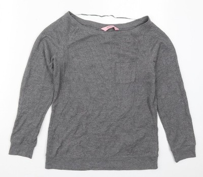 Hunkemöller Damen Pullover Sweatshirt grau Polyester Größe S Pulli