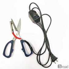 100W Electric Hot Scissors Adjustable Temp Heat Cutter For Fabric Ribbon