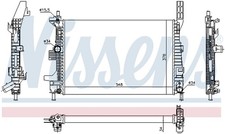 NISSENS Motorkühler Wasserkühler 69238 für...