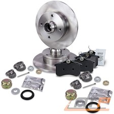 BREMSSCHEIBEN+BREMSKLÖTZE+RADLAGER VOLL Ø226 HINTEN FÜR VW GOLF 3 4 CABRIO 1E