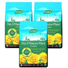 Westland John Innes No3 Mature Plant Compost Peat Free 3 x 10L + Topline Card 0.90 per litre
