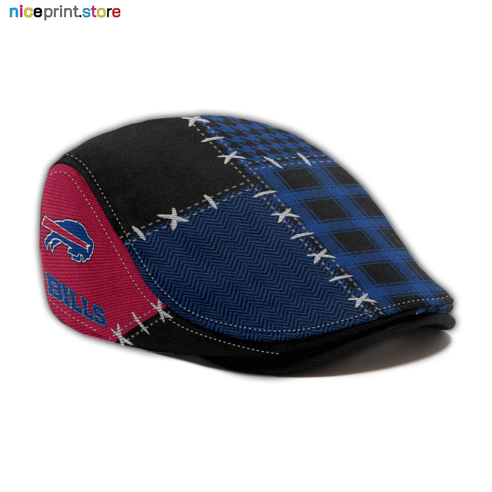 Buffalo Team Bills Jeff Cap Bills football Driver Cap Golf Cap football Flat Cap for Men