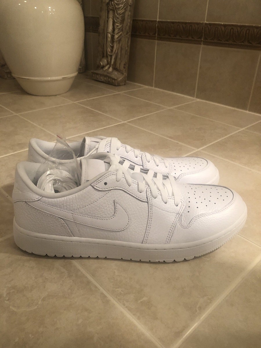 Nike Air Jordan 1 Low Golf Shoes ⛳️ Triple White DD9315-101