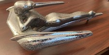 1950s Nash Hood Ornament Chrome Flying Lady Goddess W Base Mount George Petty