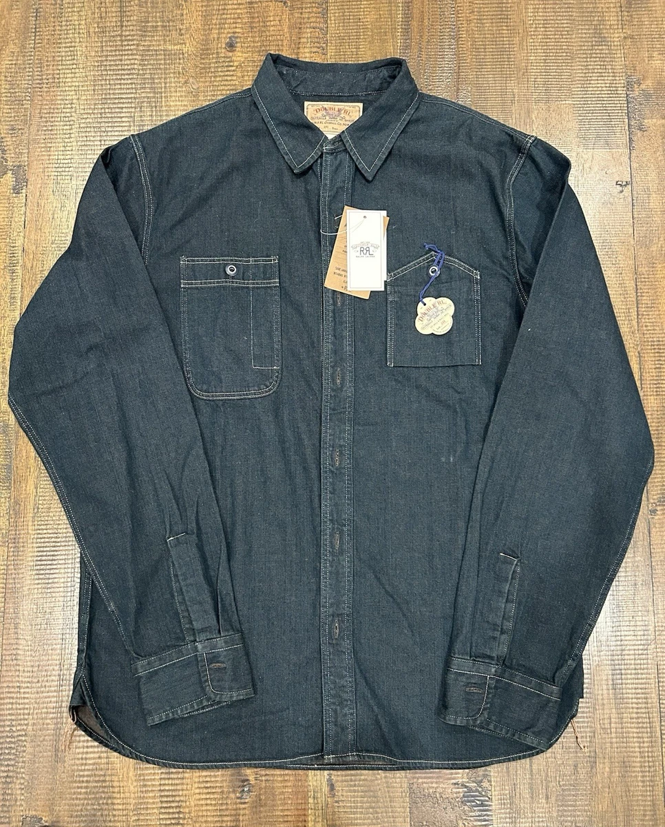 RRL Denim Casual Button-Down Shirts for Men for sale - eBay