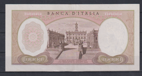 italy 10000 lire 1973 XF++&314 - Afbeelding 2 van 2