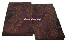 2 RALPH LAUREN Coral Beach Autumn STANDARD SHAMS NEW COTTON