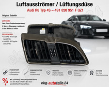 ORIGINAL AUDI R8 Spyder Ausstr&ouml;mer 4S1820951F QZ1 black chromoptik L&uuml;ftungsd&uuml;se
