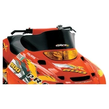 Powermadd Cobra Windshield - 8.5in. - Black for 2003 Polaris 340 Edge Snowmobile