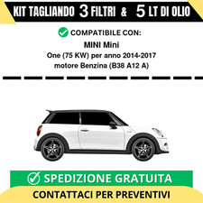 Tagliando per MINI Mini One 75 kw Benzina 2014-2017 - 5 Lt di olio + 3 Filtri